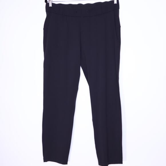 LULULEMON On The Fly Pant 28" Black Mid Rise Lightweight Ankle Length Women's 10 - Picture 1 of 11